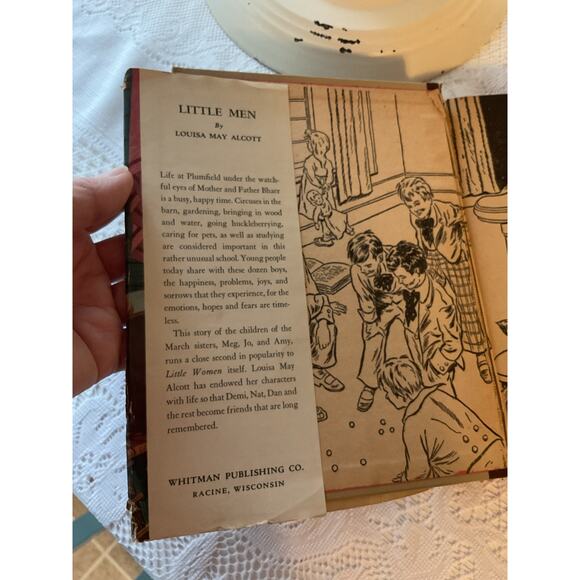 1940 "Little Men" written by Louisa May Alcott Vintage Hardcover Book - Picture 8 of 10